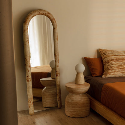 Santino Side Table (Travertine Finish)