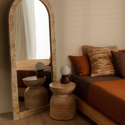 Santino Side Table (Travertine Finish)