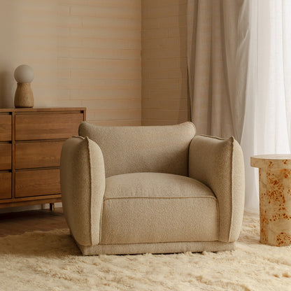 Valentina Fabric Swivel Armchair