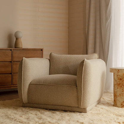 Valentina Fabric Swivel Armchair
