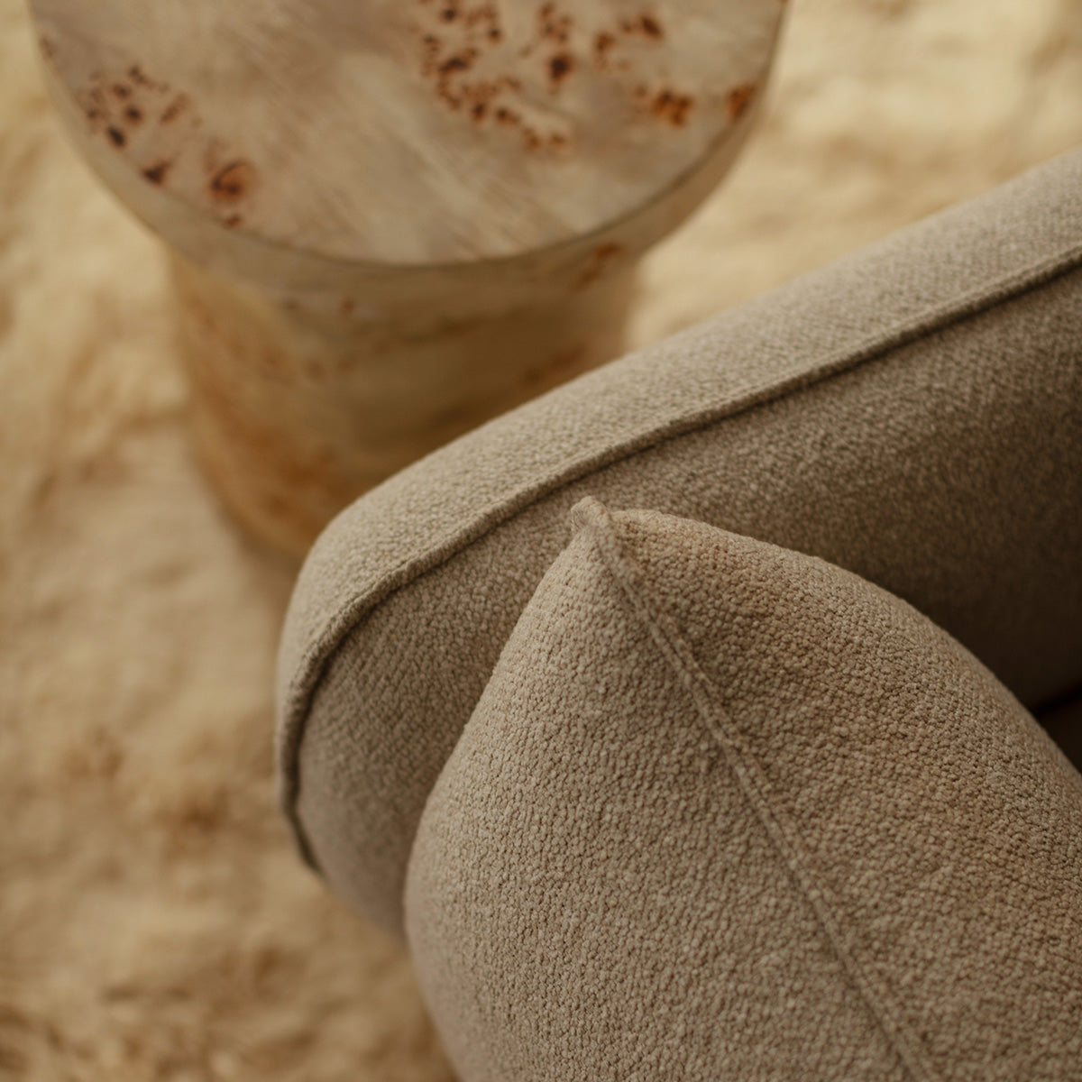 Valentina Fabric Swivel Armchair