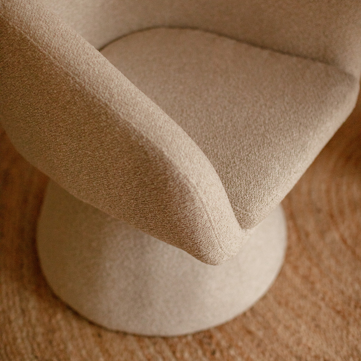 Podium Fabric Swivel Dining Chair