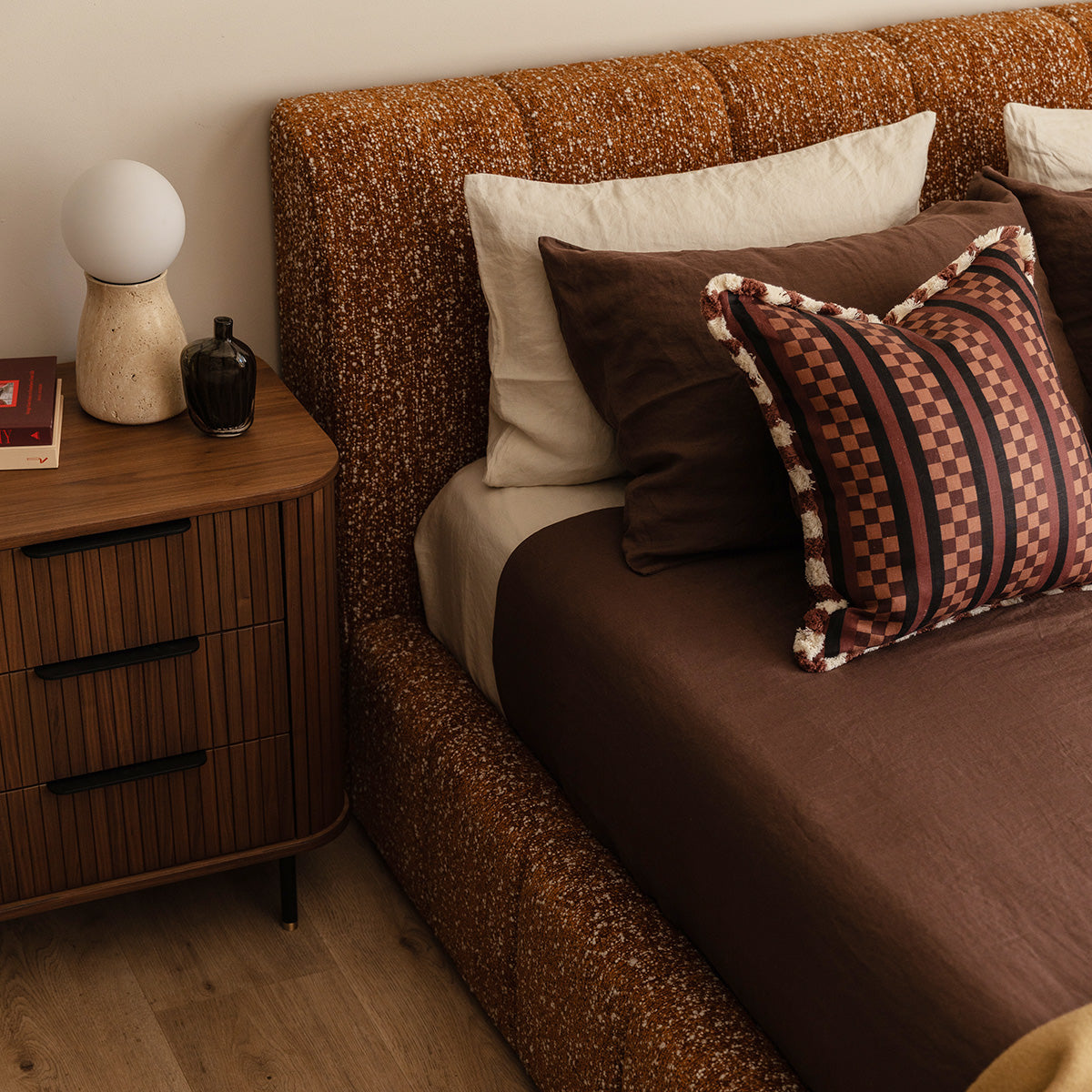 Rio 3 Drawers Bedside Table