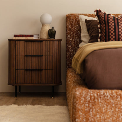 Rio 3 Drawers Bedside Table