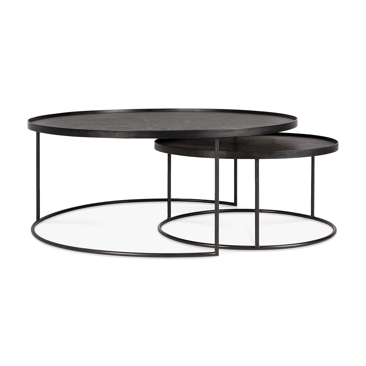 Tray Round Coffee Table Set of 2