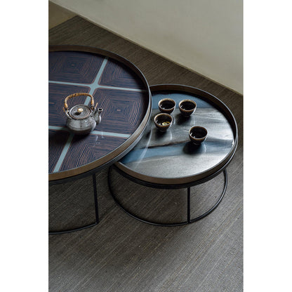 Tray Round Coffee Table Set of 2