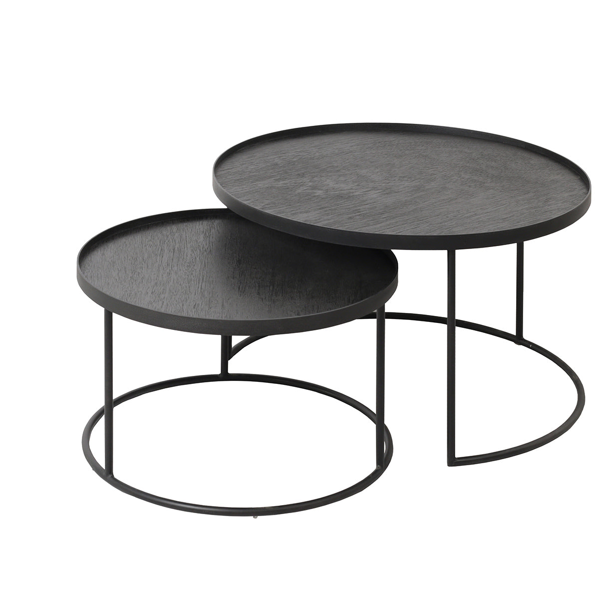 Tray Round Coffee Table Set of 2