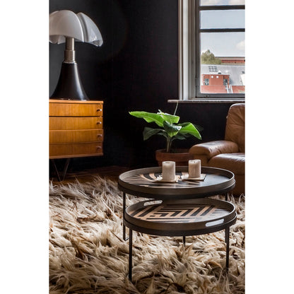 Tray Round Coffee Table Set of 2