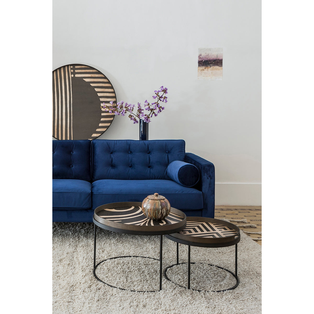 Tray Round Coffee Table Set of 2