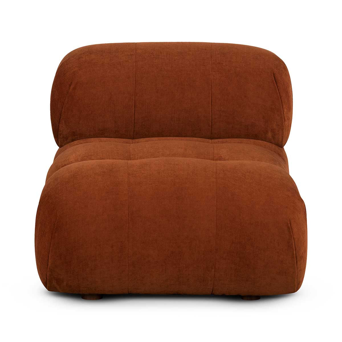 Bowie Textured Velvet Armless Modular Piece