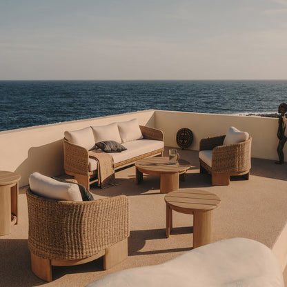 Xoriguer Armchair (Eucalyptus, Rattan)