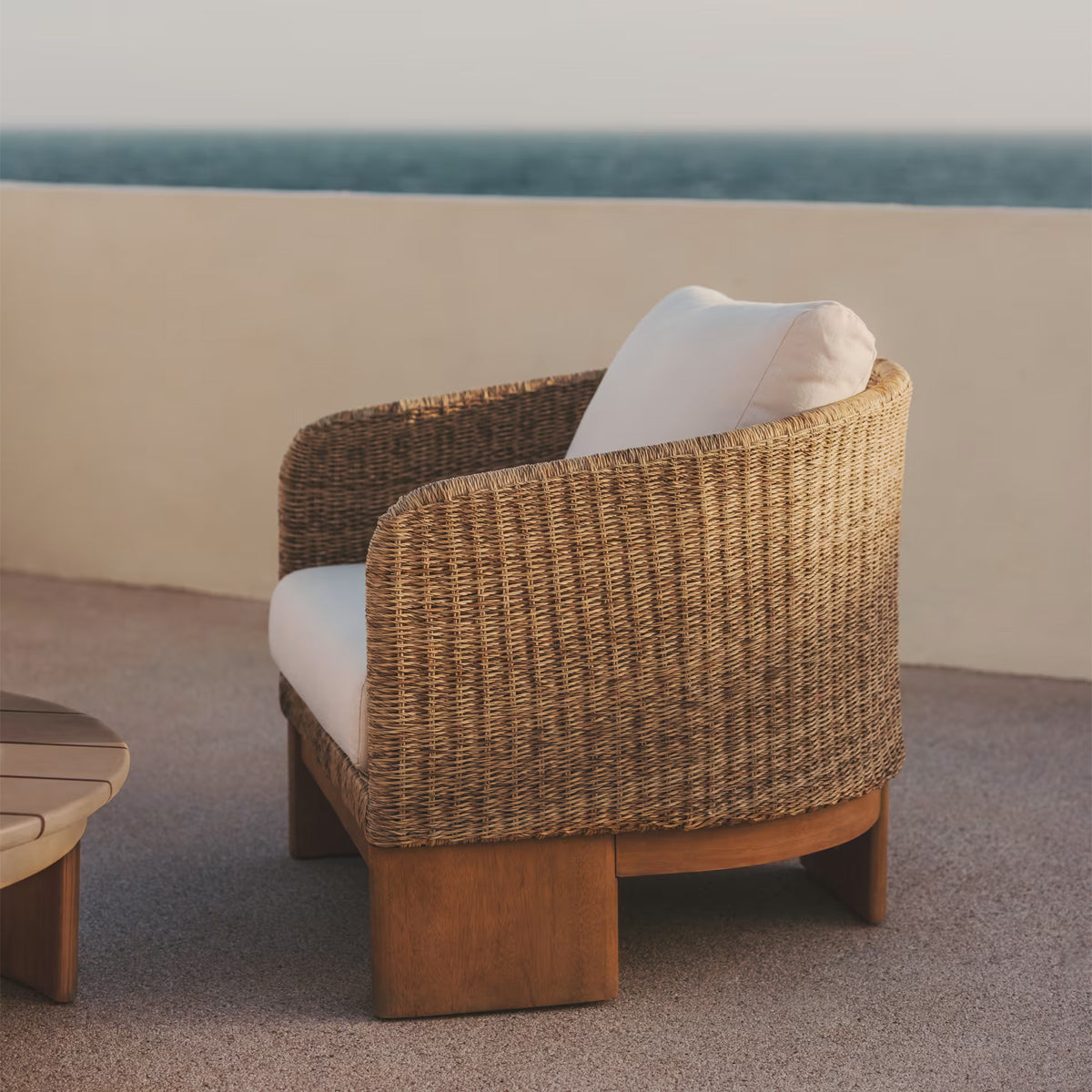 Xoriguer Armchair (Eucalyptus, Rattan)