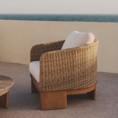 Xoriguer Armchair (Eucalyptus, Rattan)
