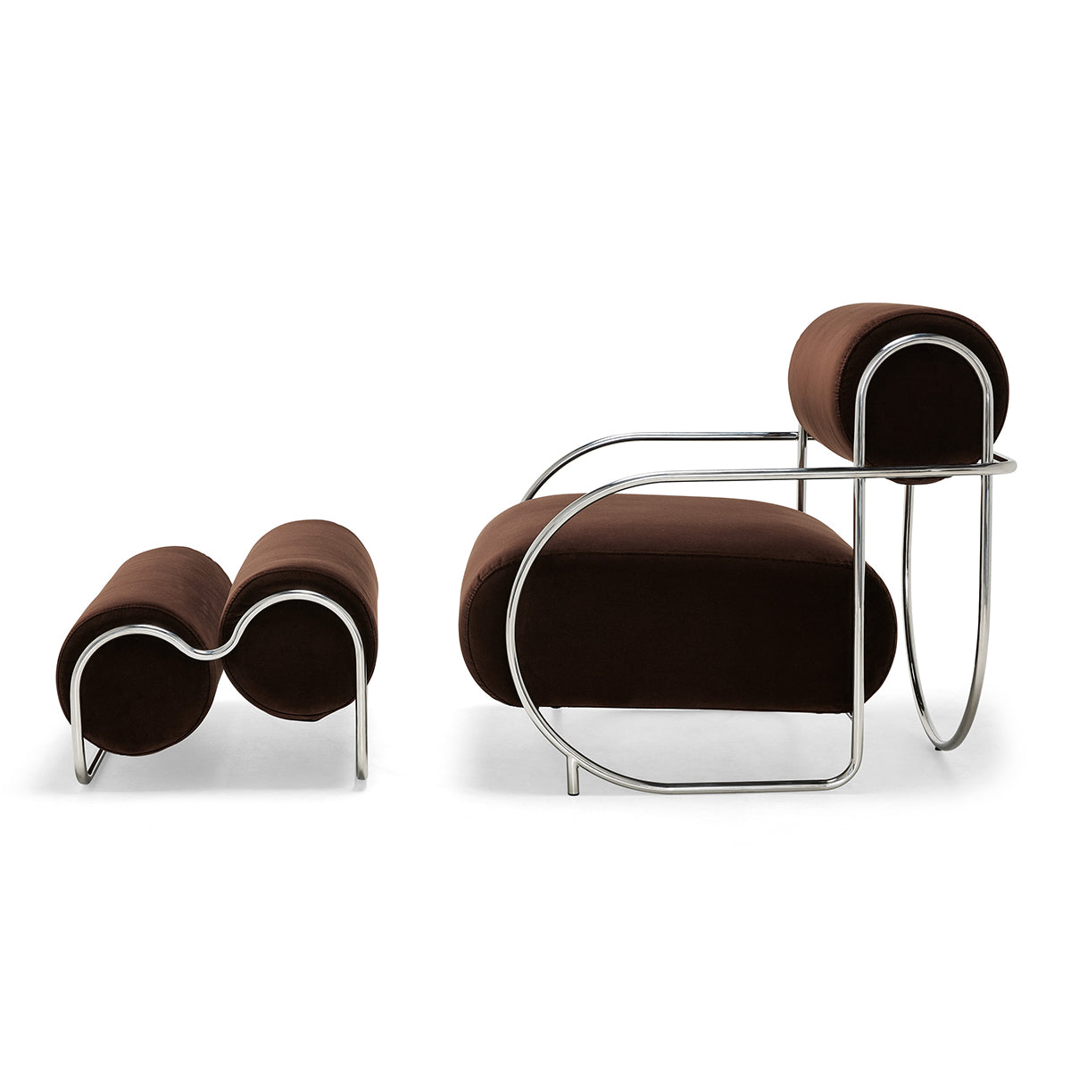 Chromeo Armchair & Ottoman