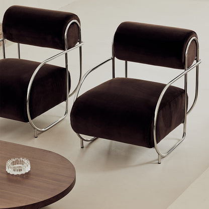 Chromeo Armchair & Ottoman