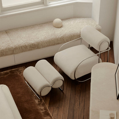 Chromeo Armchair & Ottoman