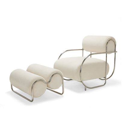 Chromeo Armchair & Ottoman