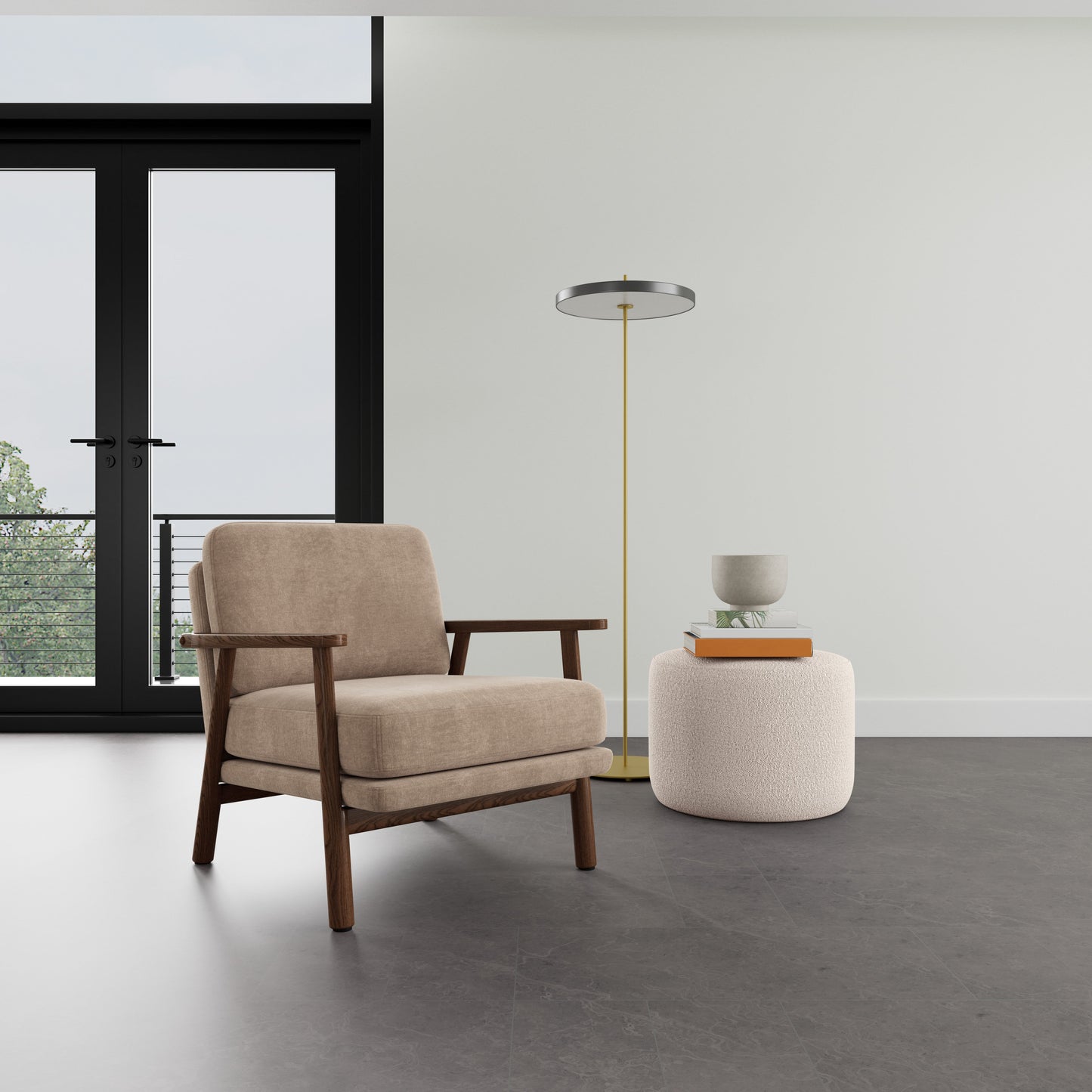 Archie Walnut Armchair