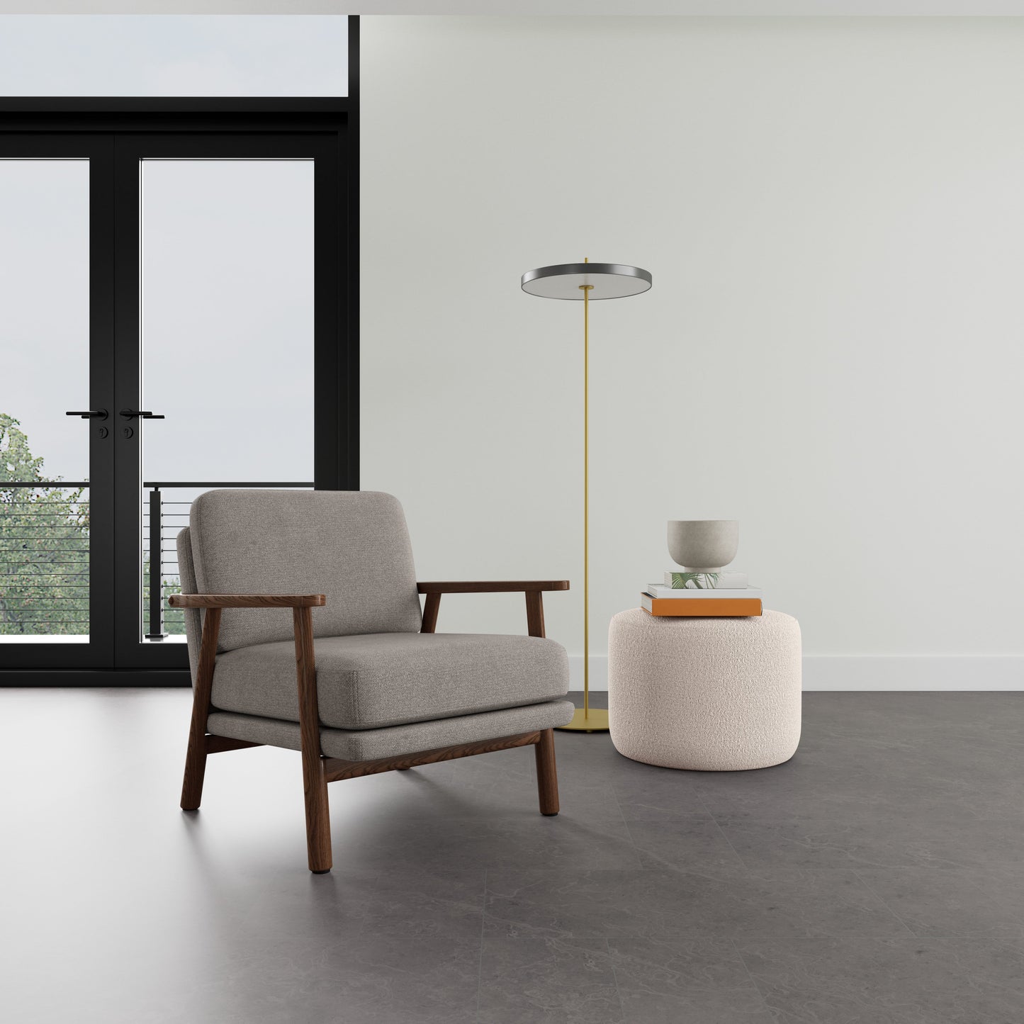 Archie Walnut Armchair