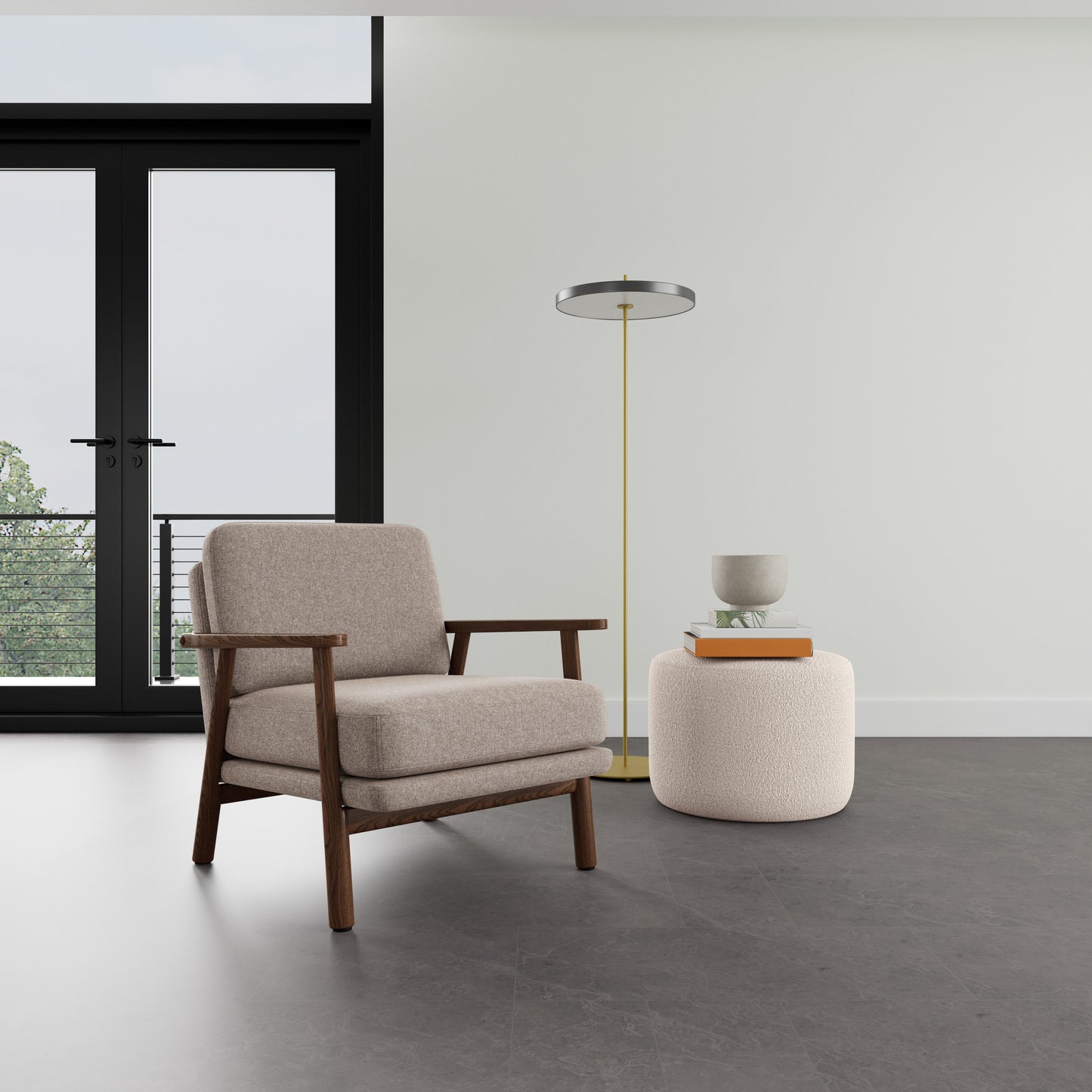 Archie Walnut Armchair