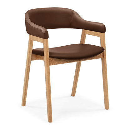 Santino Leather Dining Arm Chair