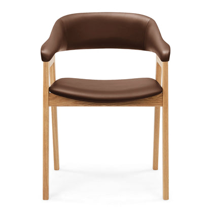 Santino Leather Dining Arm Chair