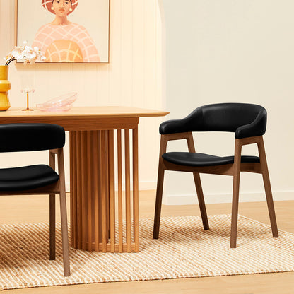 Santino Leather Dining Arm Chair