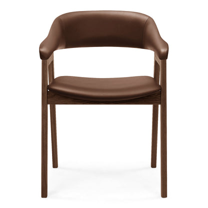 Santino Leather Dining Arm Chair