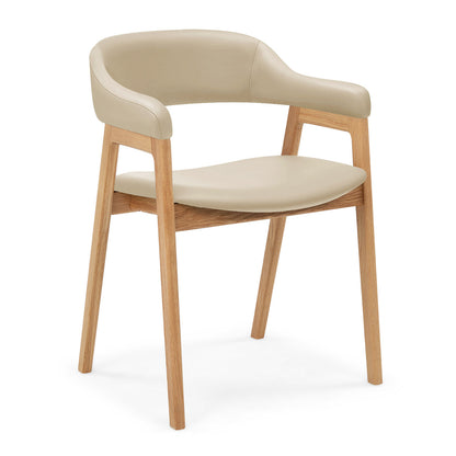 Santino Leather Dining Arm Chair