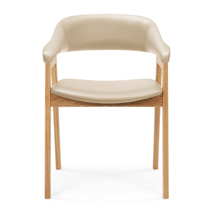 Santino Leather Dining Arm Chair