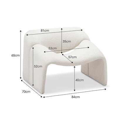 Billie Groove Boucle Armchair