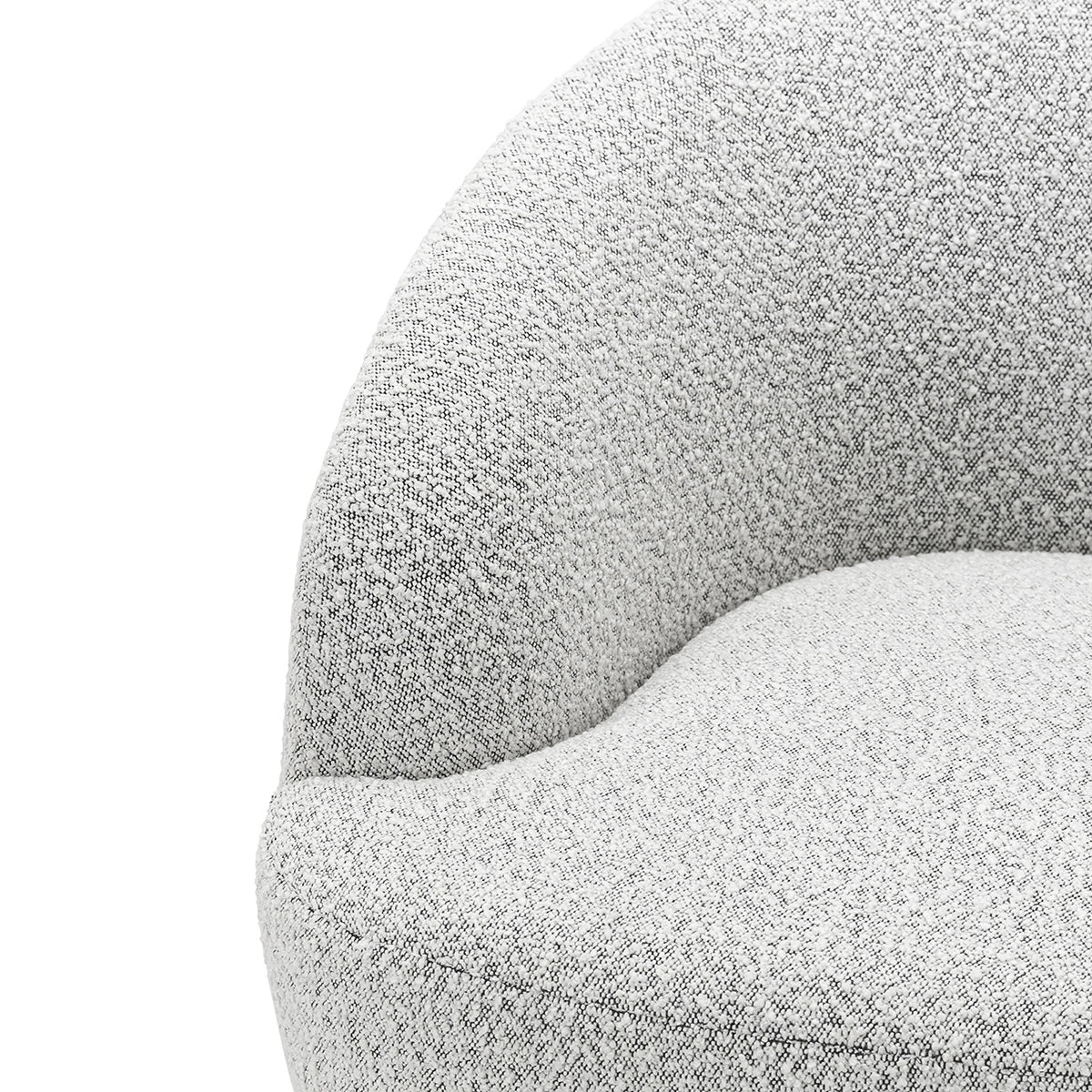 Elise Boucle Swivel Armchair