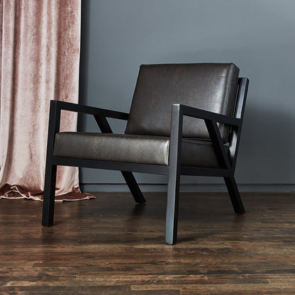 Truss Leatherette Armchair