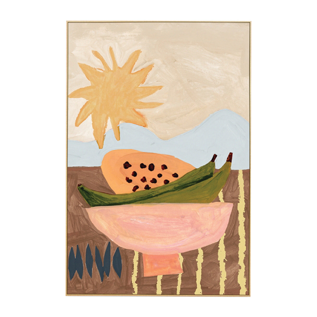 Papaya Sunrise Art Print