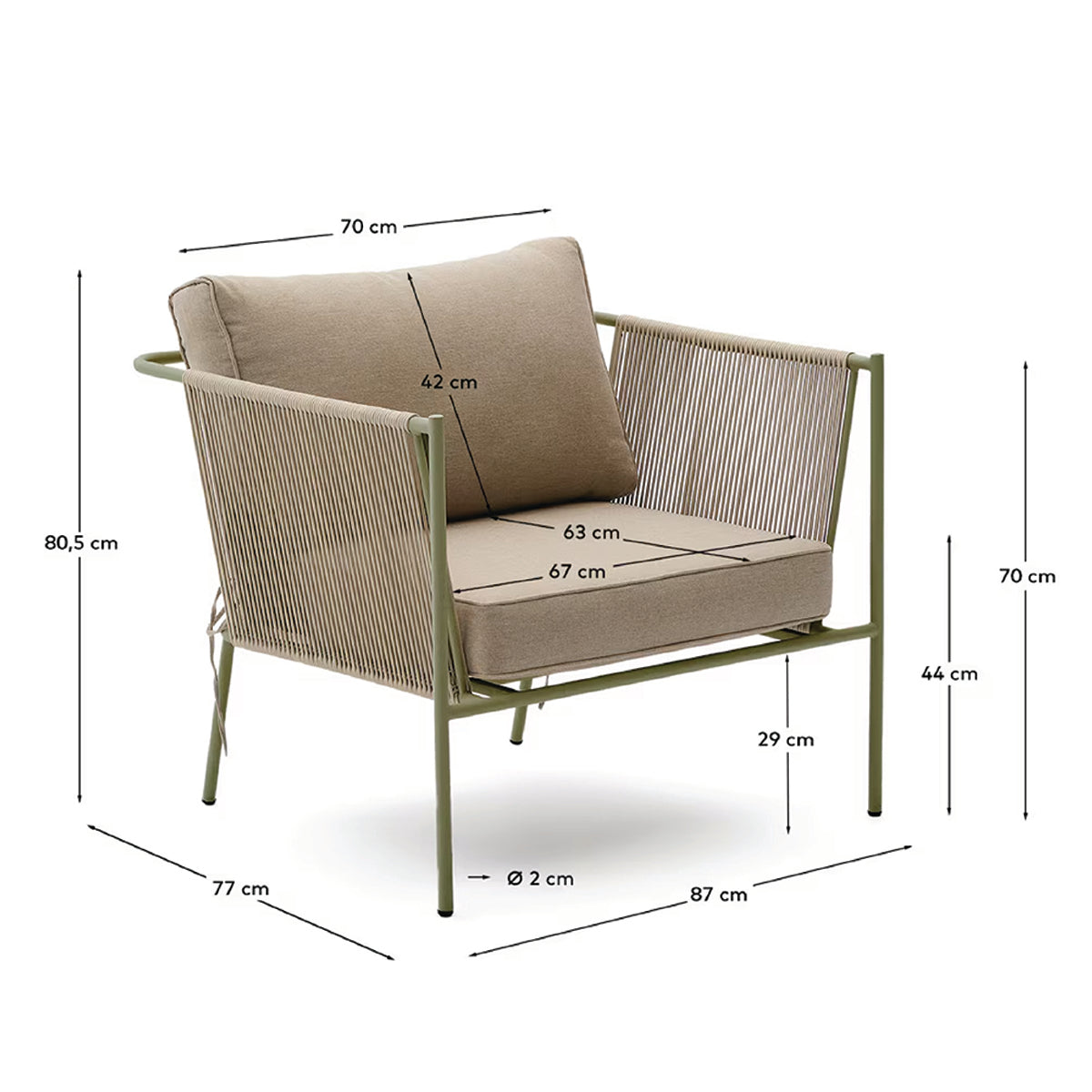 Zivia Outdoor Armchair