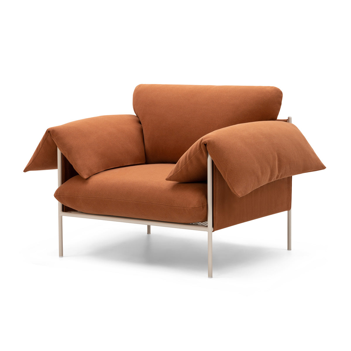 Alva Nougat Frame Armchair