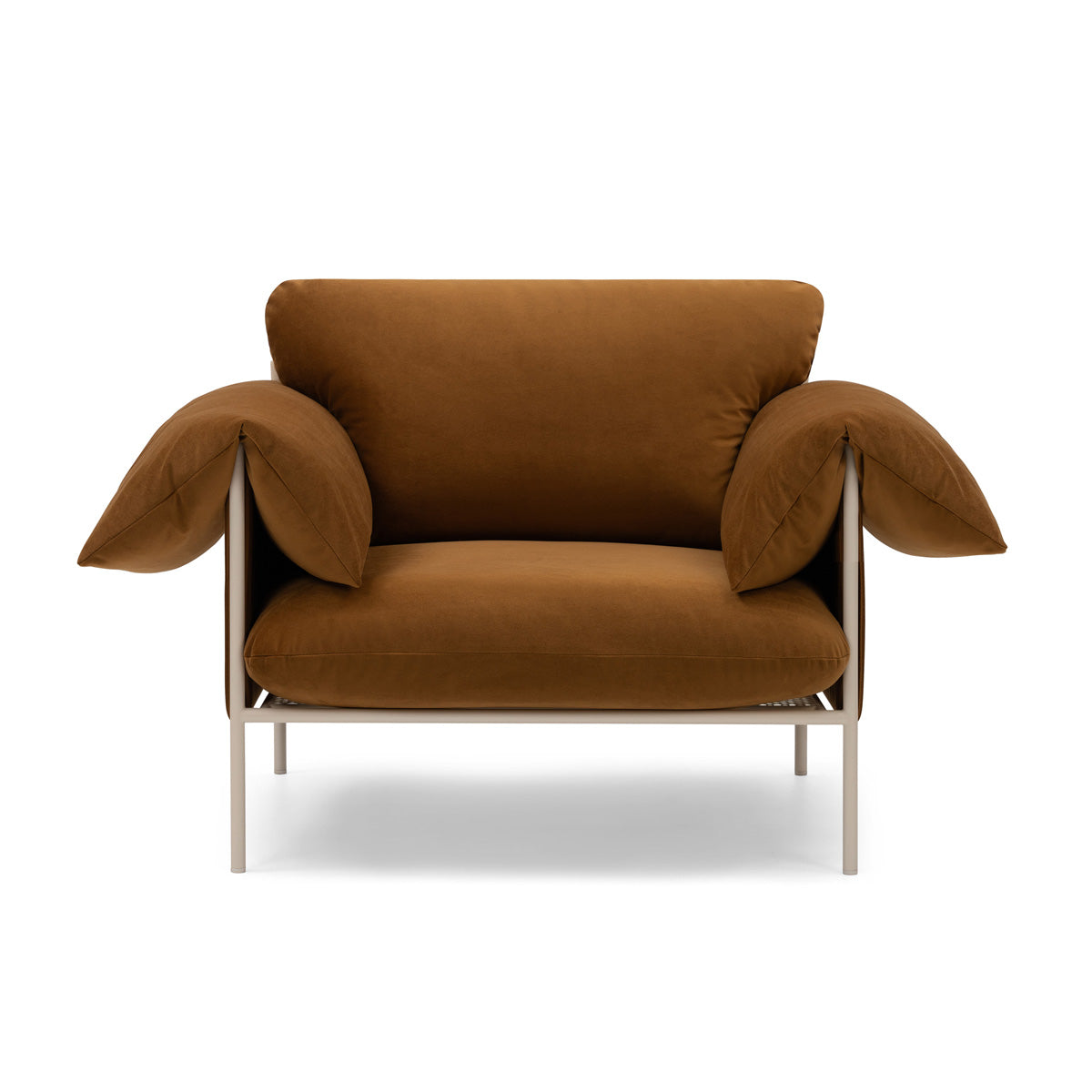 Alva Nougat Frame Armchair