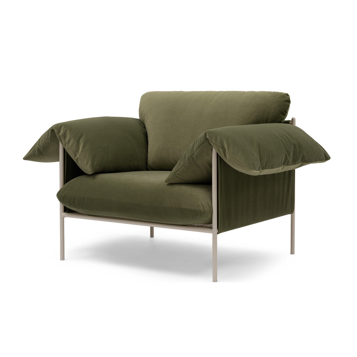 Alva Nougat Frame Armchair