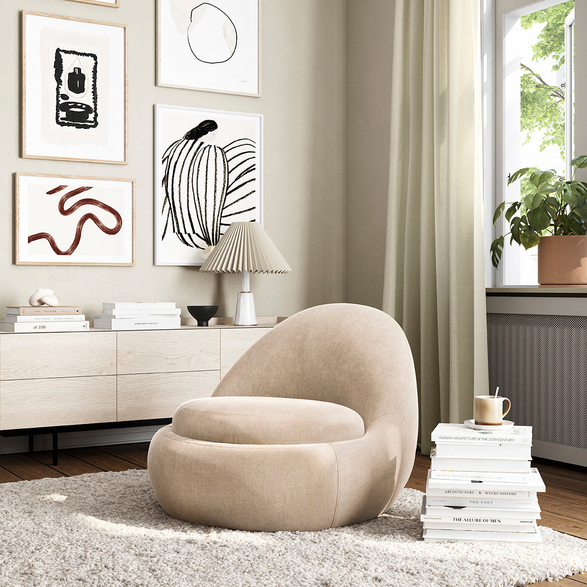 Babette Swivel Armchair