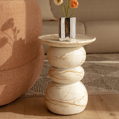 Sorrento Side Table (Marble Finish)