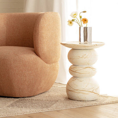 Sorrento Side Table (Marble Finish)
