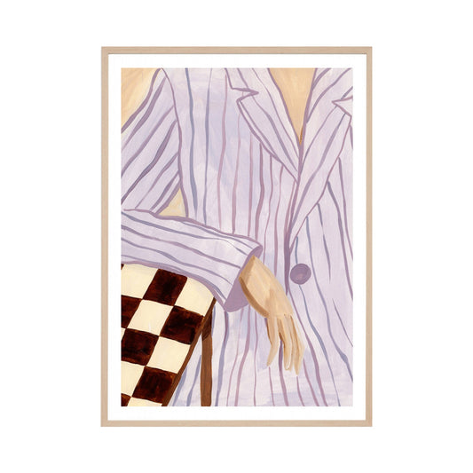 Date Night Lilac Portrait Art Print