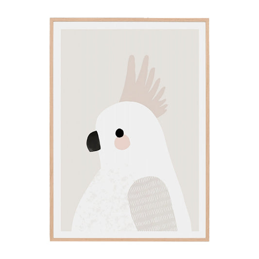 Friendly Cockatoo Neutral Print