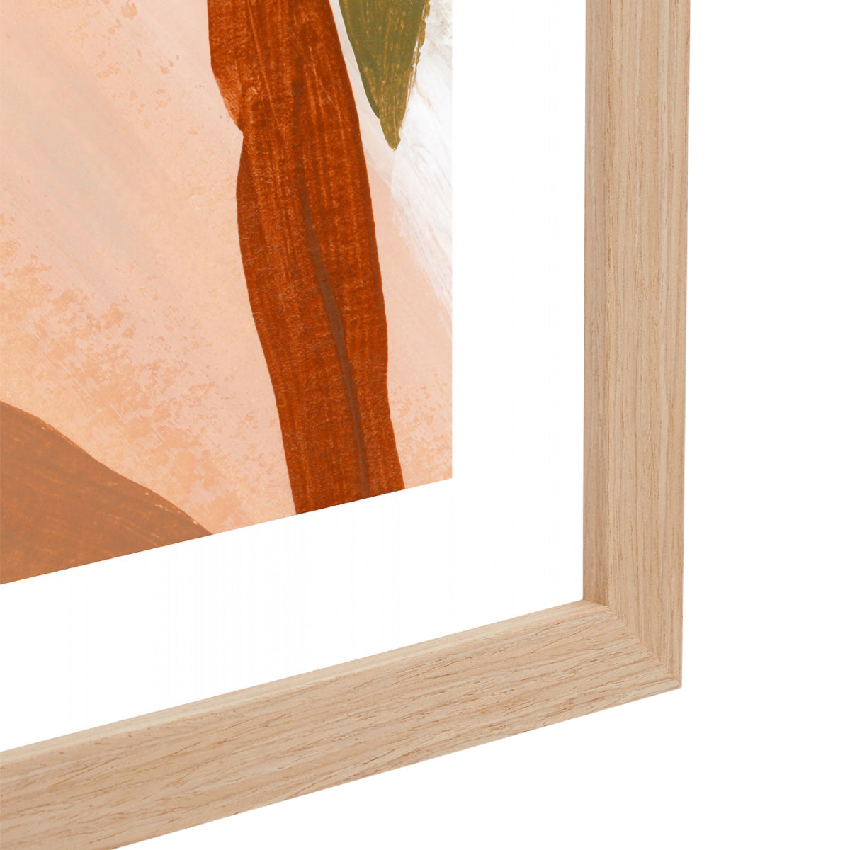 Palm Scenery Green Portrait Art Print