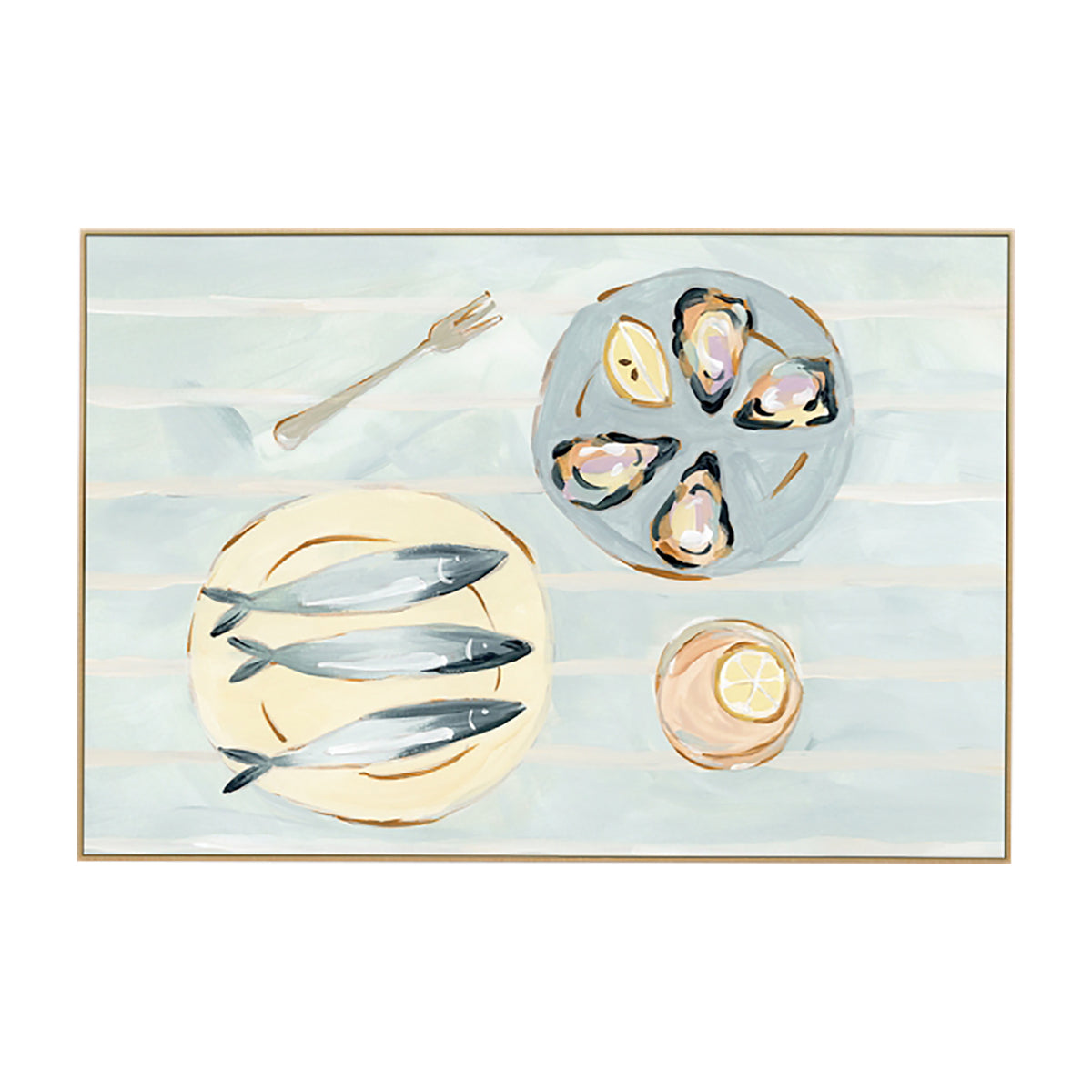 Seaside Canapes Art Print
