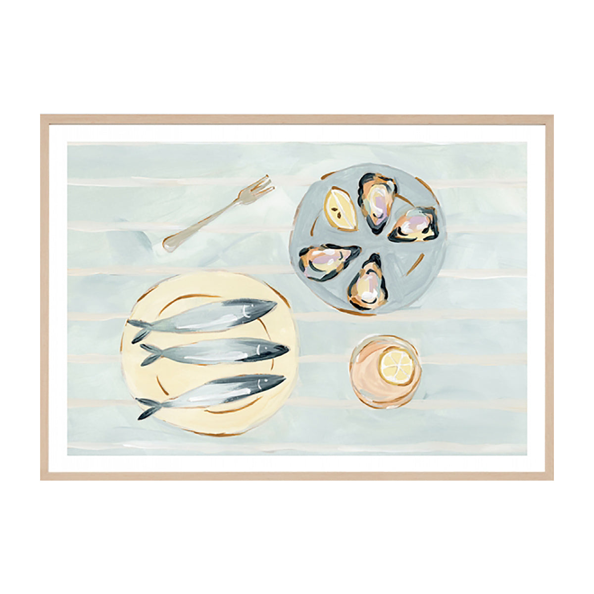 Seaside Canapes Art Print