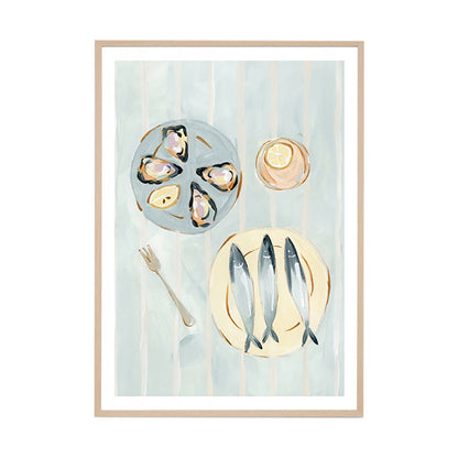 Seaside Canapes Art Print