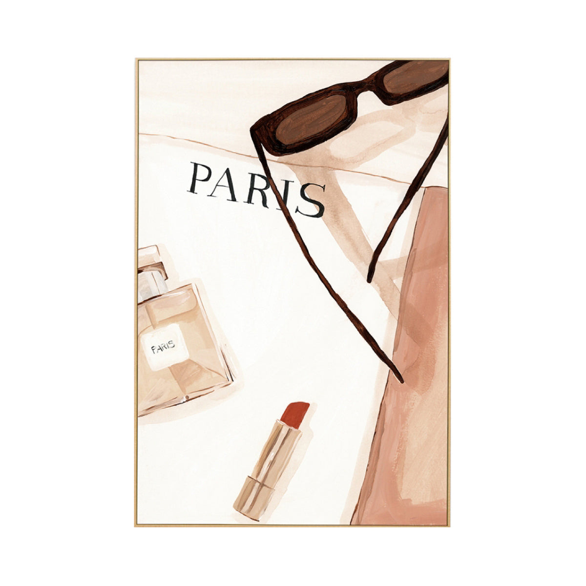 Weekend in Paris Blush 1 Portrait Art Print