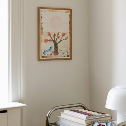 Blue Horse Art Print