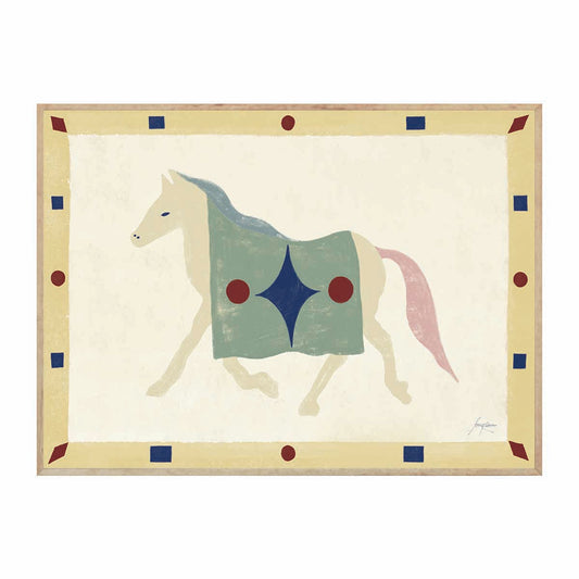 Horse Geometri Art Print